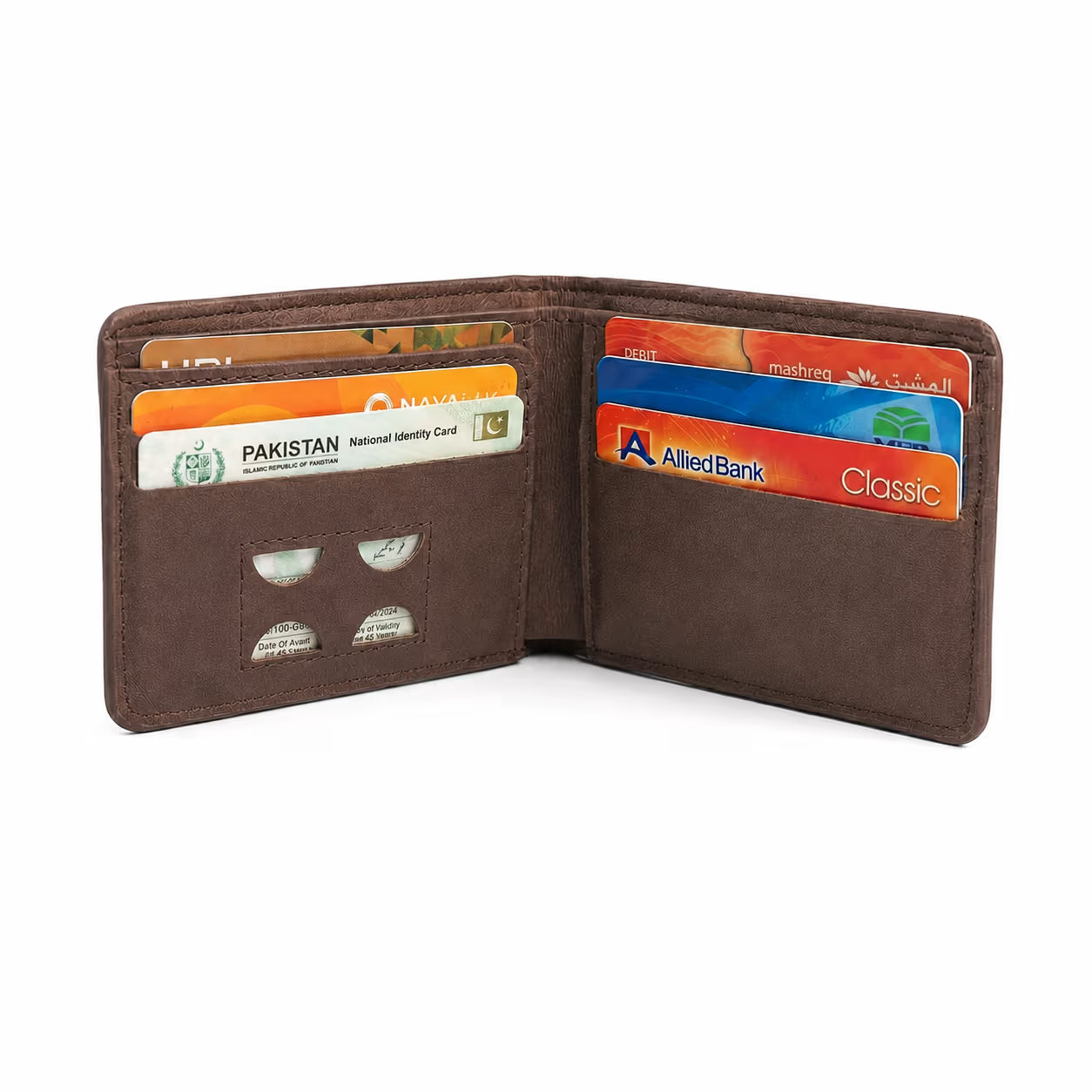 Mens Leather Wallet Brown
