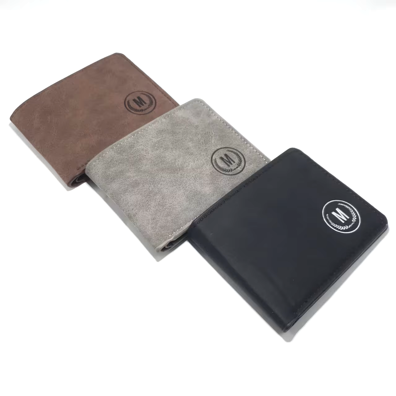 M Tag Mens Leather Wallet Black