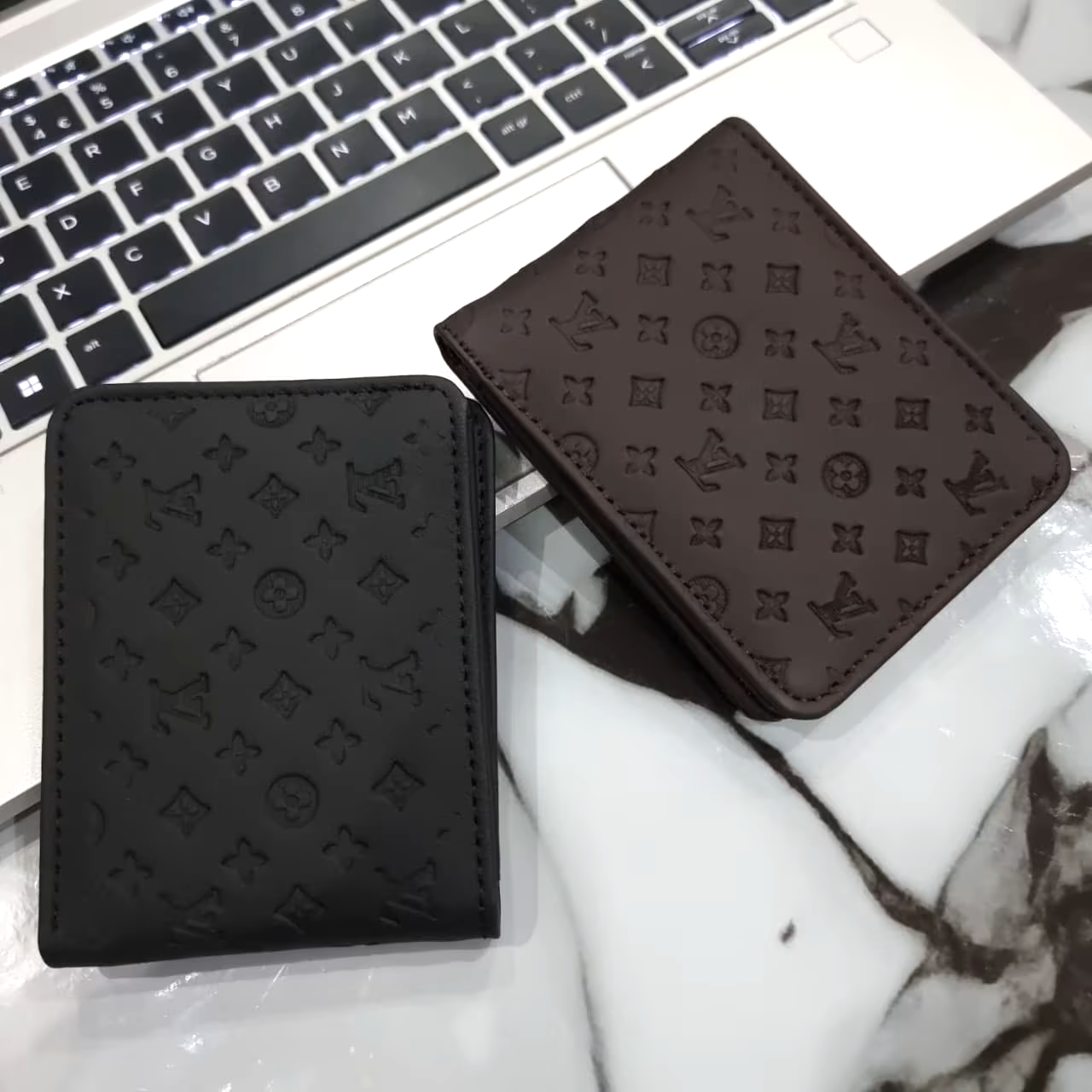 LV Mens Leather Wallet Black