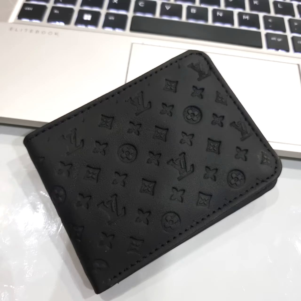 LV Mens Leather Wallet Black