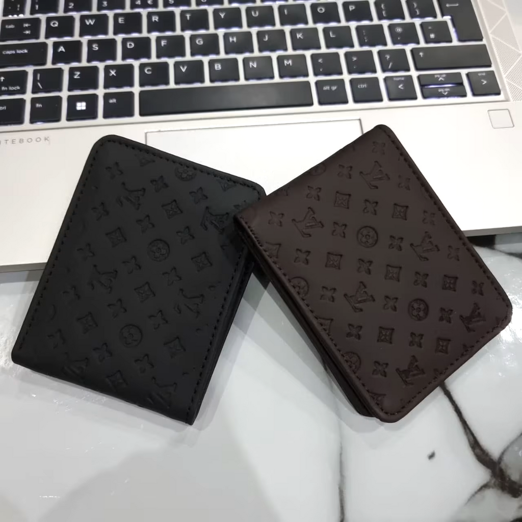 LV Mens Leather Wallet Brown