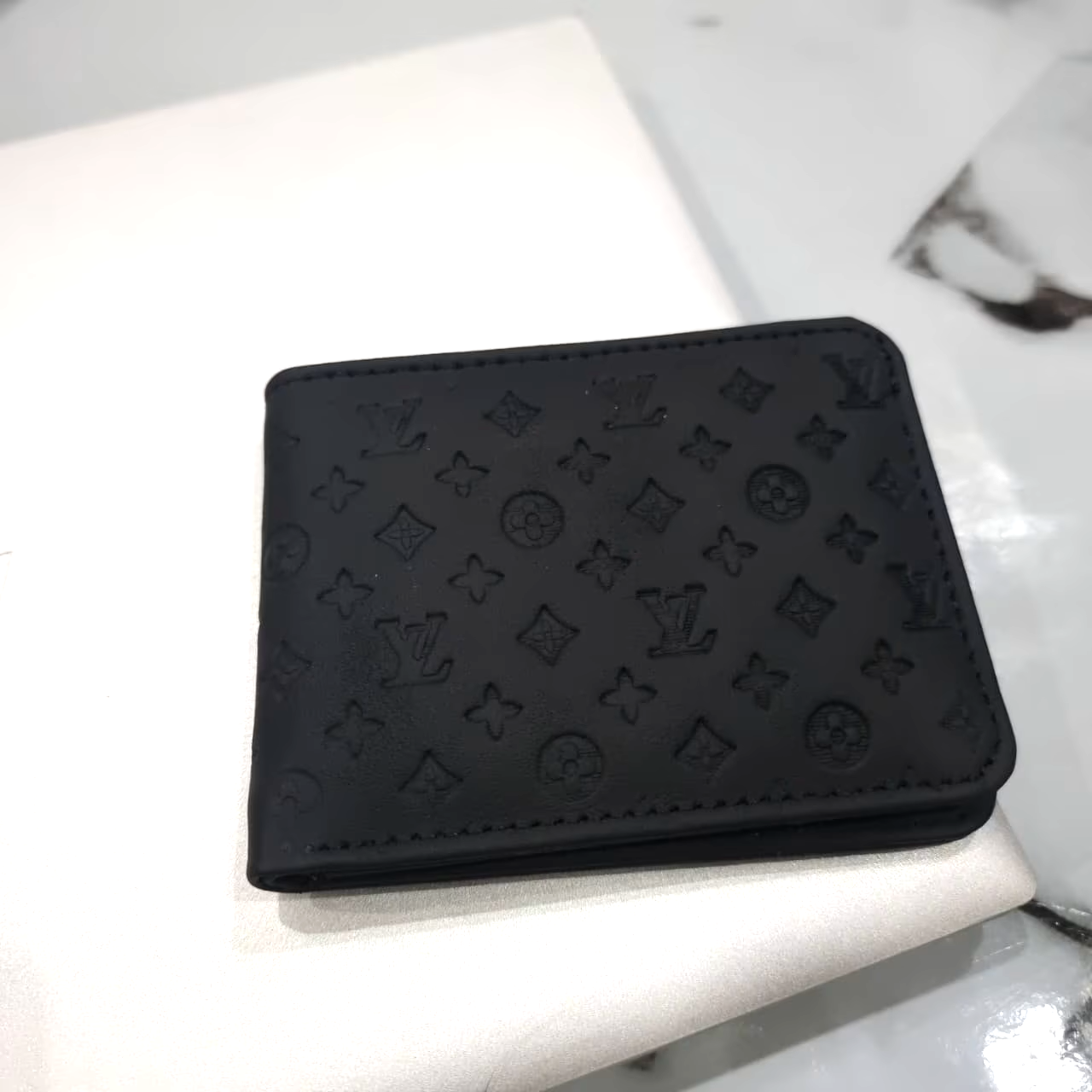LV Mens Leather Wallet Brown