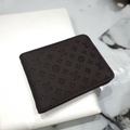 LV Mens Leather Wallet Brown