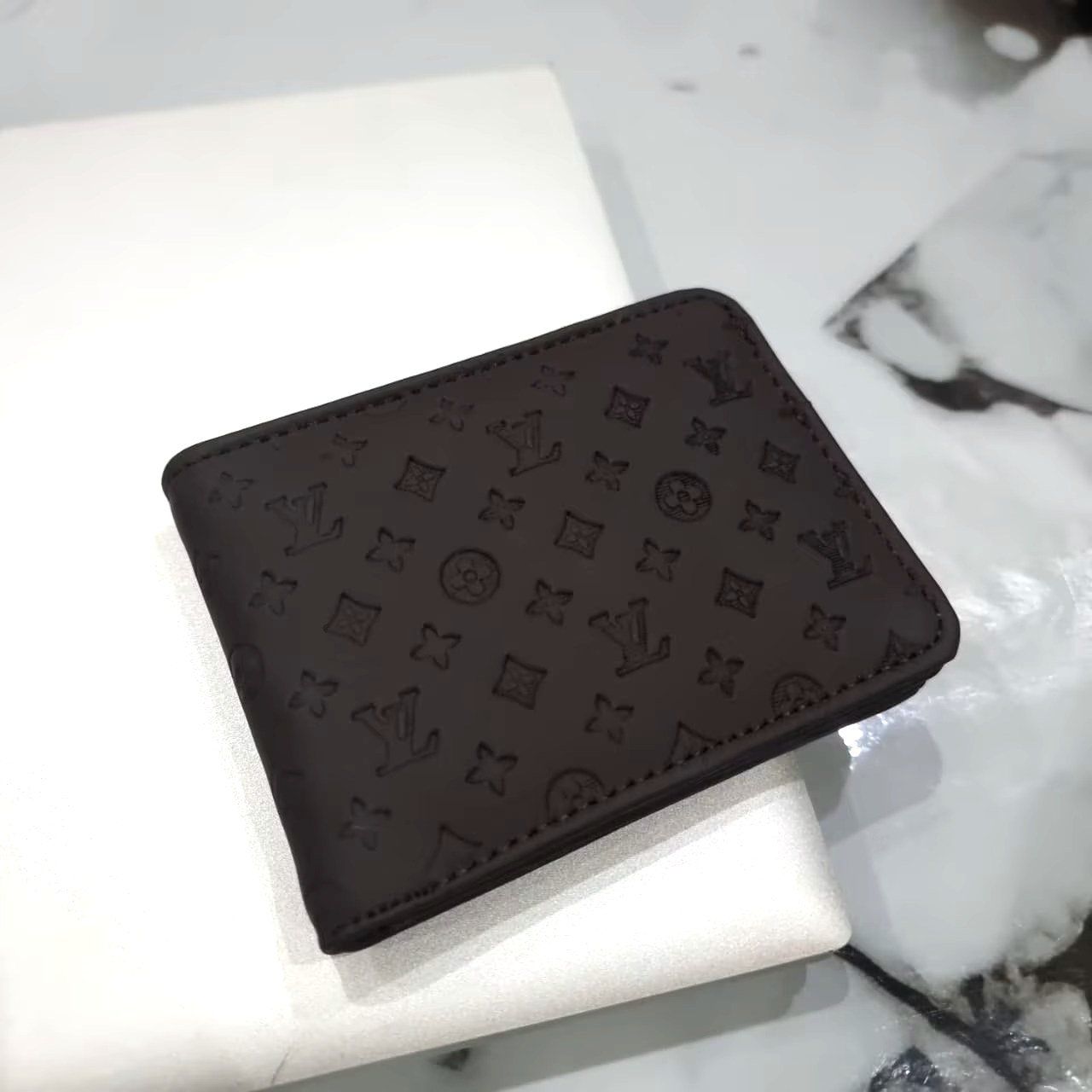 LV Mens Leather Wallet Black