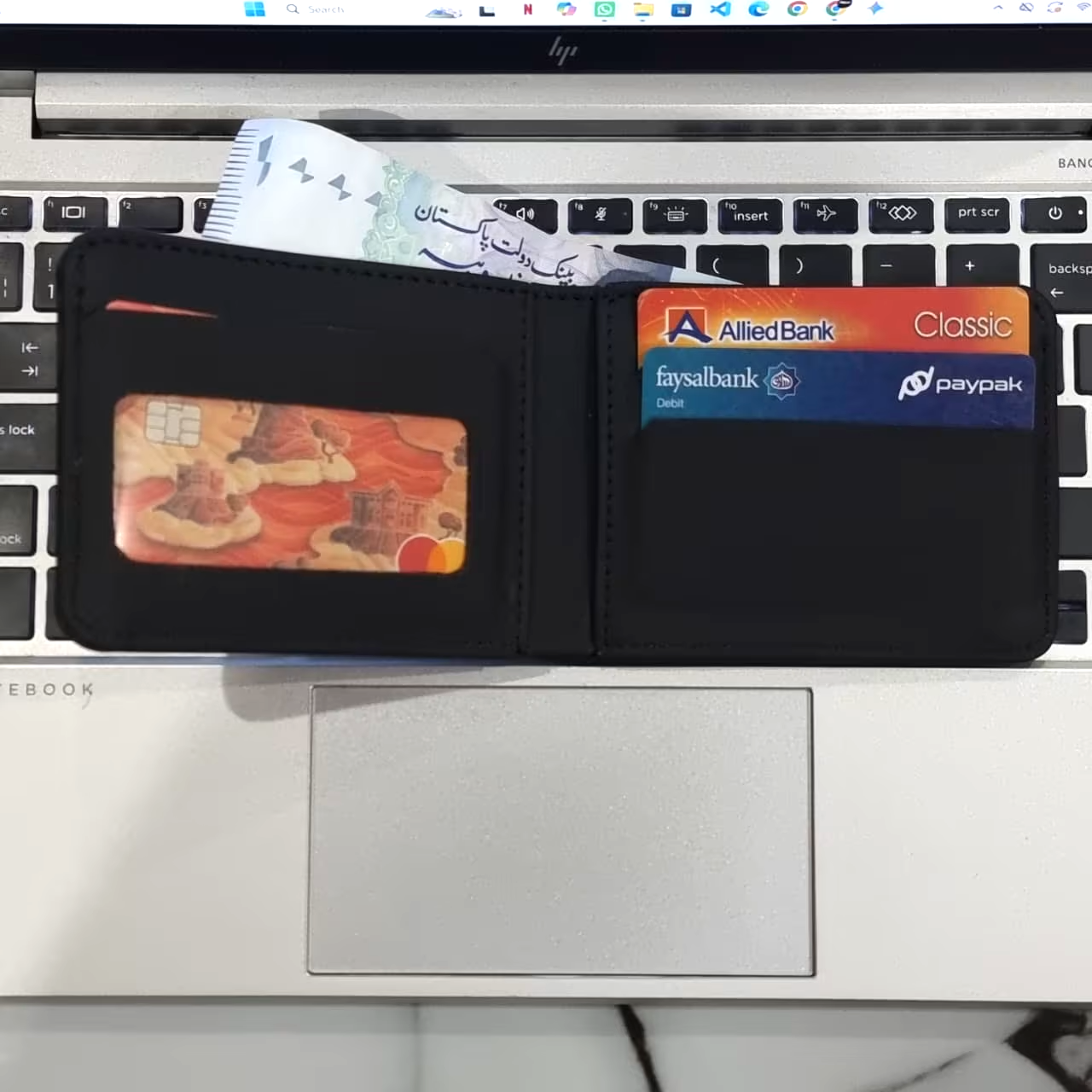 LV Mens Leather Wallet Black