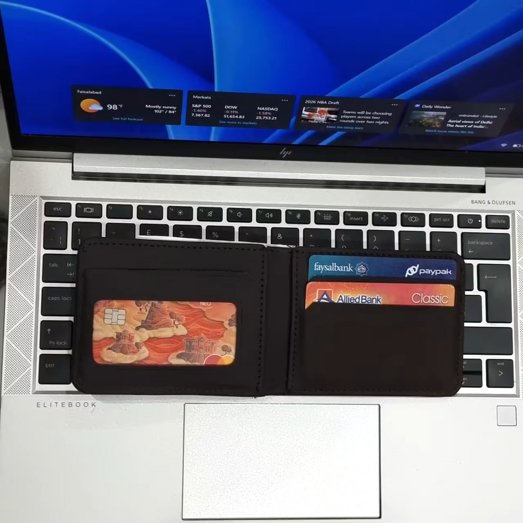 LV Mens Leather Wallet Brown