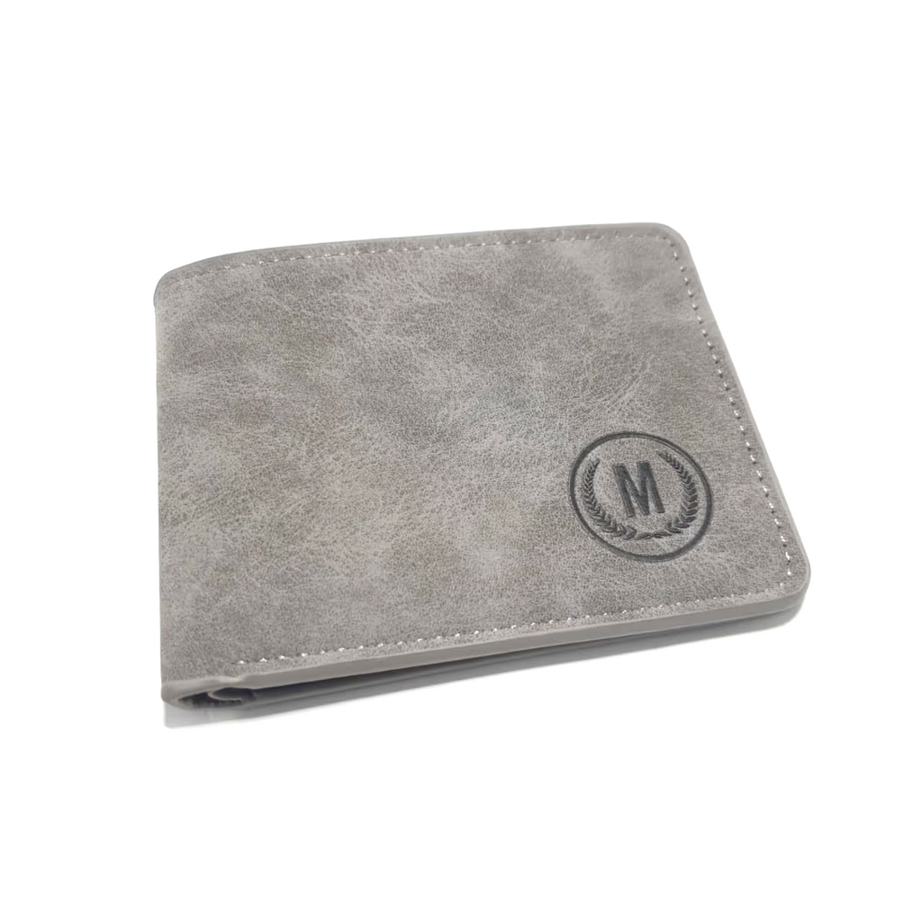 M Tag Mens Leather Wallet Black